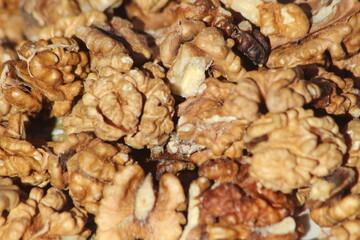 Fresh Walnuts Close Up