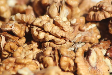 Fresh Walnuts Close Up