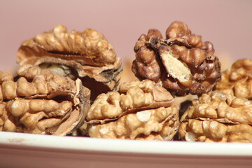 Fresh Walnuts Close Up