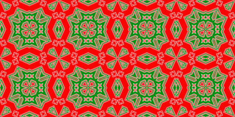 Seamless pattern banner red and green. Festive red and green Christmas pattern. Merry Christmas. Happy New Year.
