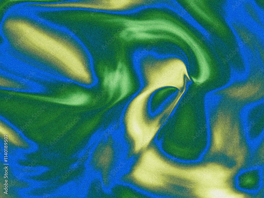 Wall mural abstract blurred grainy psychedelic gradient background texture. colorful digital grain dust soft no