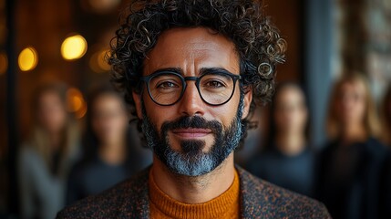 Fototapeta premium Collage in grids with varied ethnicities, different professions, and diverse ages, captured in both home and office environments, vibrant and detailed imagery, camera-ready poses 