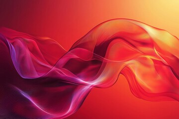 Naklejka premium A breathtaking abstract background in gold, showcasing fluid, wavy lines in various shades of gold and red, resulting in a contemporary and lively design.