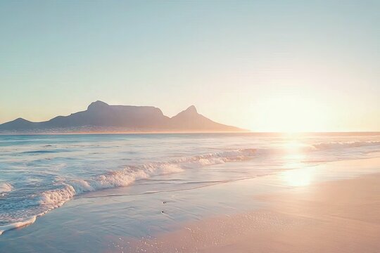 Dawn breaks over the Sea of Cortez in El Sargento, Baja California Sur, Mexico.