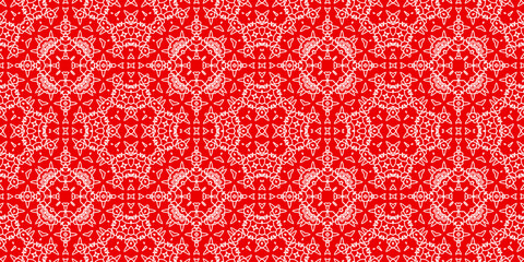 Christmas seamless pattern. Christmas background banner red. Frost pattern. Happy New Year.