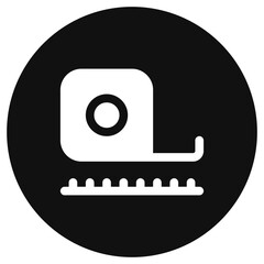 Editable measuring tape vector icon. Property, real estate, construction, mortgage, interiors. Part of a big icon set family. Perfect for web and app interfaces, presentations, infographics, etc