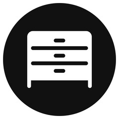 Editable drawer vector icon. Part of a big icon set family. Perfect for web and app interfaces, presentations, infographics, etc