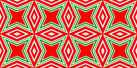 Seamless pattern banner red and green. Festive red and green Christmas pattern. Merry Christmas. Happy New Year.