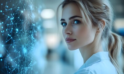 Fototapeta premium scientist medicine high technology