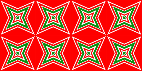 Seamless pattern banner red and green. Festive red and green Christmas pattern. Merry Christmas. Happy New Year.