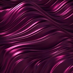 Abstract Purple Waves with Glossy Flowing Texture