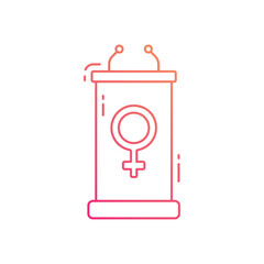 Podium vector icon
