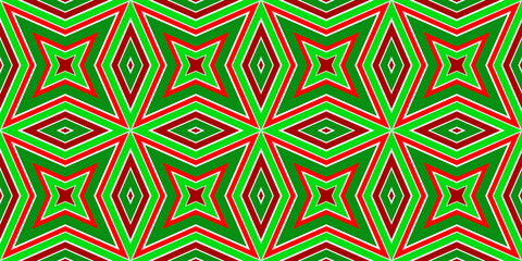 Seamless pattern banner red and green. Festive red and green Christmas pattern. Merry Christmas. Happy New Year.