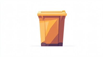 Modern Trash Bin Vector Illustration for Waste Management and Recycling Solutions