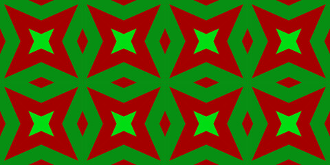 Seamless pattern banner red and green. Festive red and green Christmas pattern. Merry Christmas. Happy New Year.