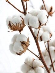 cotton buds on a branch