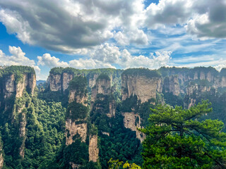 Zhangjiajie scenic area in Hunan Province, China