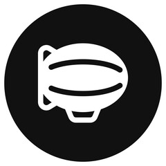 Editable zeppelin vector icon. Vehicles, transportation, travel. Part of a big icon set family. Perfect for web and app interfaces, presentations, infographics, etc