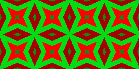 Seamless pattern banner red and green. Festive red and green Christmas pattern. Merry Christmas. Happy New Year.