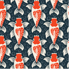 chinese pond Designs in Fabric, Wallpaper and Home Decor