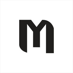 Fototapeta premium My letter unique, creative art and vector art icon business logo design