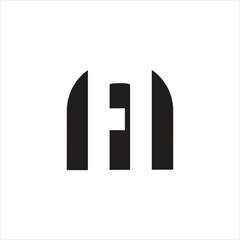 Modern and unique letter H initials logo design