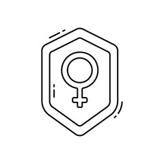Women�s rights vector icon