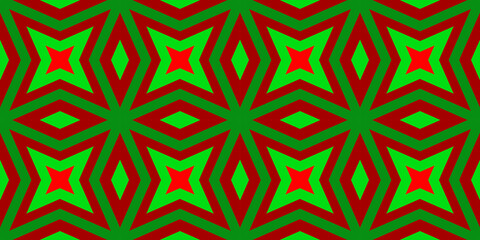 Seamless pattern banner red and green. Festive red and green Christmas pattern. Merry Christmas. Happy New Year.