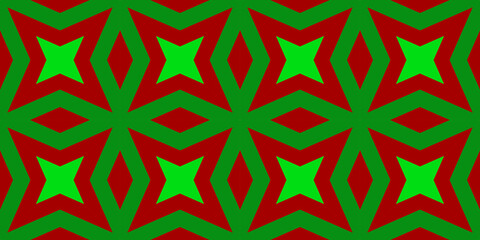 Seamless pattern banner red and green. Festive red and green Christmas pattern. Merry Christmas. Happy New Year.
