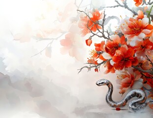 New Year Celebration with Snake