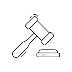 Fototapeta premium Justice vector icon