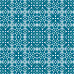 Christmas seamless pattern. Christmas background blue. Snowflake pattern. Happy New Year
