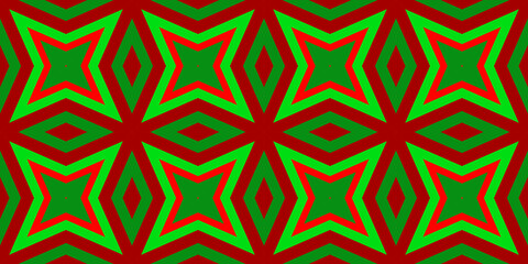 Seamless pattern banner red and green. Festive red and green Christmas pattern. Merry Christmas. Happy New Year.