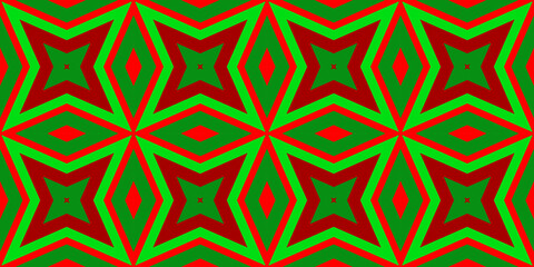 Seamless pattern banner red and green. Festive red and green Christmas pattern. Merry Christmas. Happy New Year.
