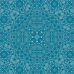 Christmas seamless pattern. Christmas background blue. Snowflake pattern. Happy New Year