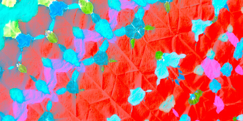 Swimwear Stripe. Multicolor Ikat Pattern. Retro