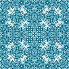 Christmas seamless pattern. Christmas background blue. Snowflake pattern. Happy New Year
