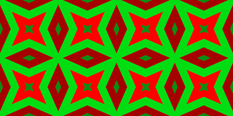 Seamless pattern banner red and green. Festive red and green Christmas pattern. Merry Christmas. Happy New Year.
