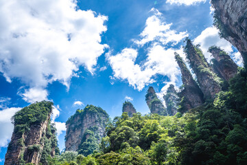 Zhangjiajie scenic area in Hunan Province, China