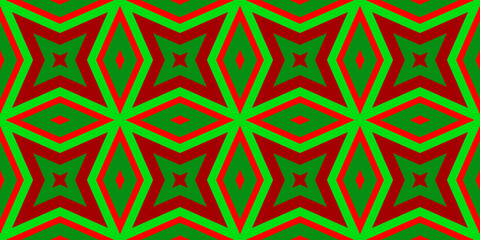 Seamless pattern banner red and green. Festive red and green Christmas pattern. Merry Christmas. Happy New Year.