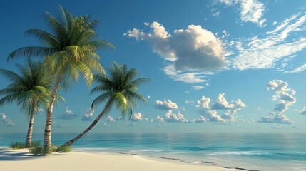 palm trees beach,tropical paradise, swaying palms, beach escape