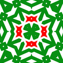 Seamless square pattern red and green. Christmas pattern green and red. Merry Christmas. Happy New Year.
