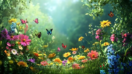 Colorful environment illustrations