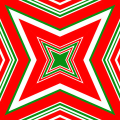 Seamless square pattern red and green. Christmas pattern green and red. Merry Christmas. Happy New Year.