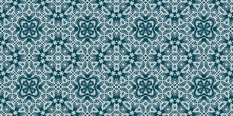 Christmas seamless pattern. Christmas background banner blue. Frost pattern. Happy New Year.