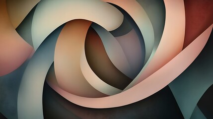 Calming Rhythms Illustration Featuring Soft Waves and Harmonious Abstract Patterns