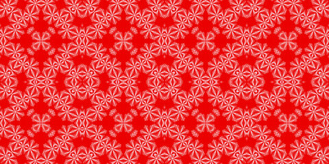 Christmas seamless pattern. Christmas background banner red. Frost pattern. Happy New Year.