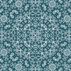 Christmas seamless pattern. Christmas background blue. Snowflake pattern. Happy New Year