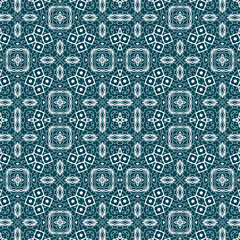 Christmas seamless pattern. Christmas background blue. Snowflake pattern. Happy New Year