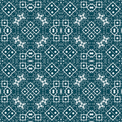 Christmas seamless pattern. Christmas background blue. Snowflake pattern. Happy New Year